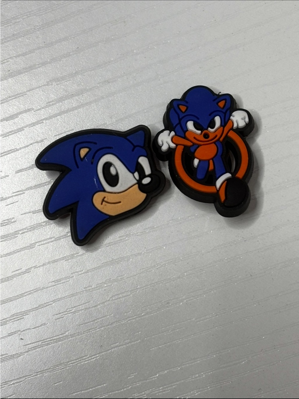 Blue Sonic-Themed Shoe Charms